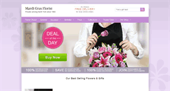 Desktop Screenshot of mardigrasflorist.com
